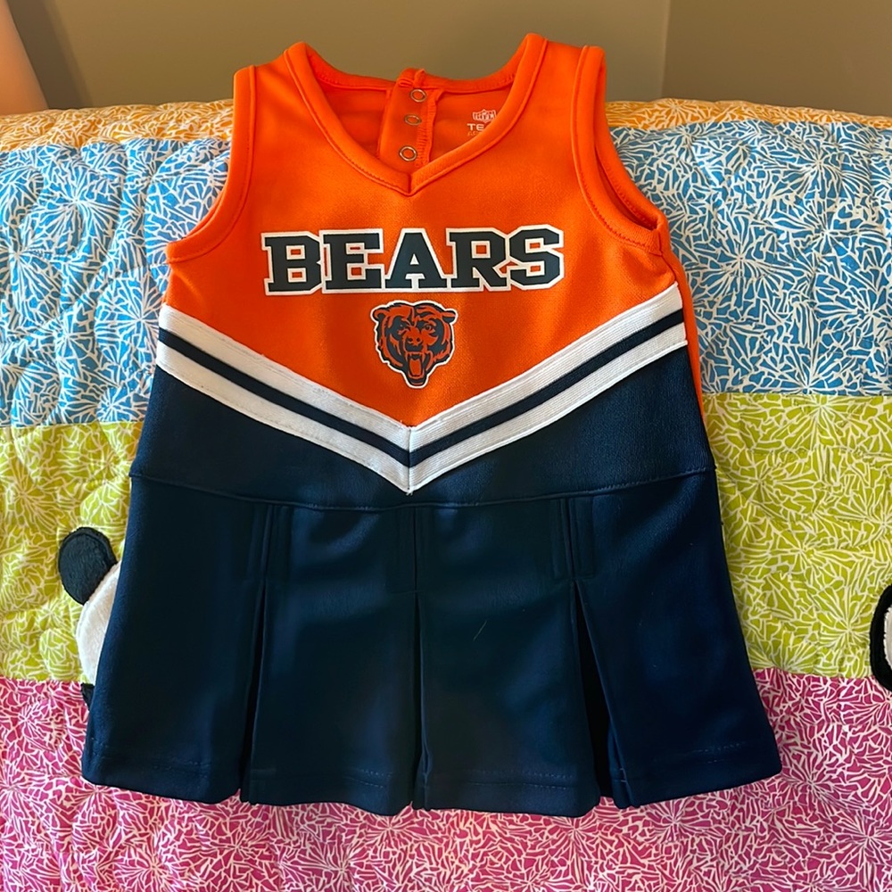 Chicago Bears Baby Cheerleader Outfit sz 12 Months NFL Team Apparel Girls
